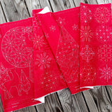 ‘Christmas Sashiko’ Stitchery Panel